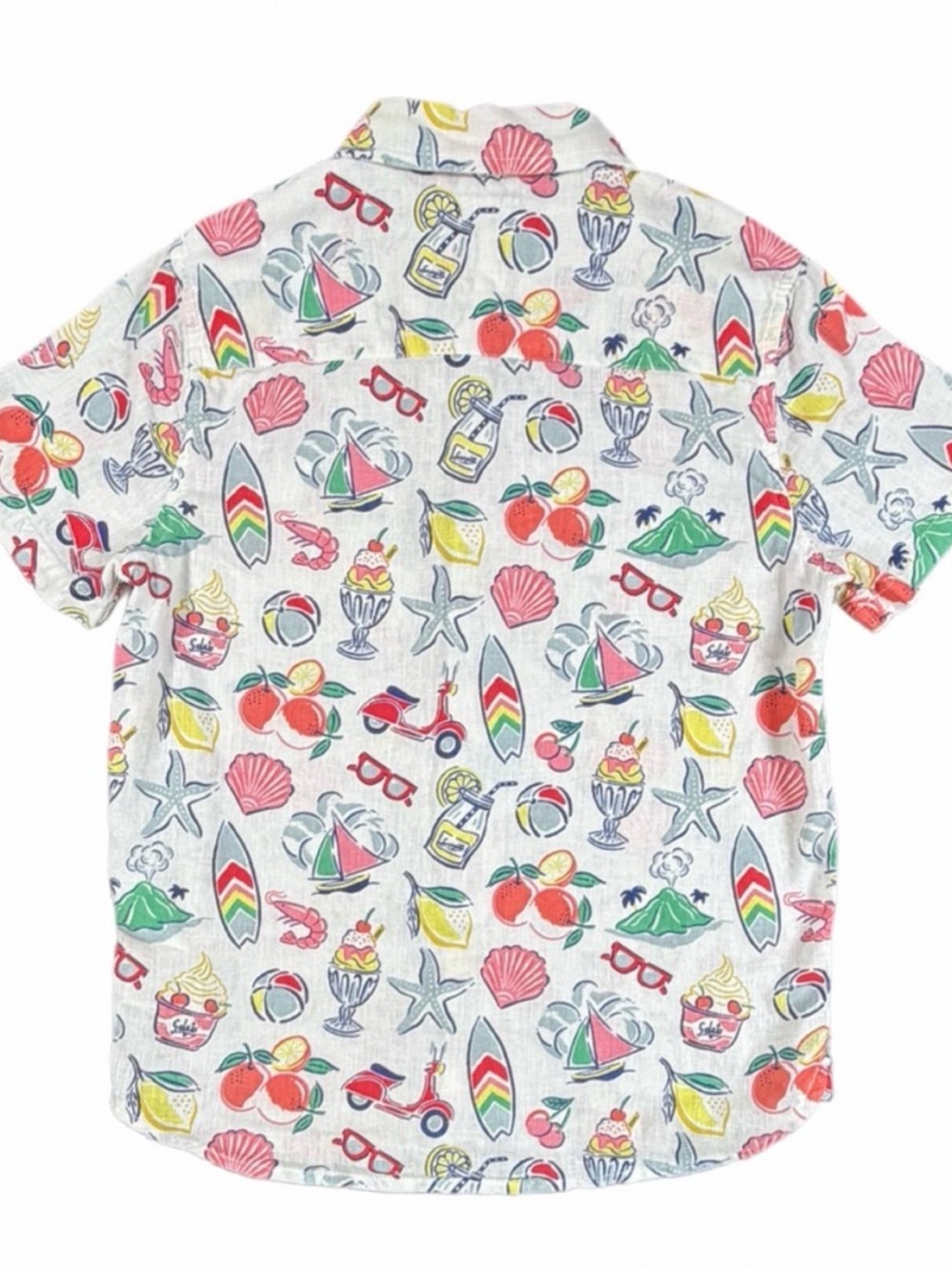 Mini Boden 3-4 Year - short sleeve linen button down, gently used